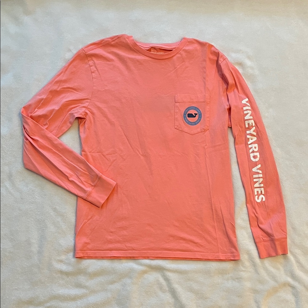 Vineyard Vines Salmon Long Sleeve Tee